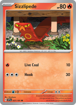 Sizzlipede - pokemon TCG Card