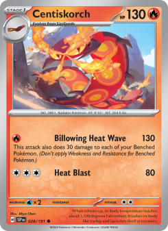 Centiskorch - pokemon TCG Card