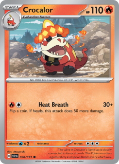 Crocalor - pokemon TCG Card