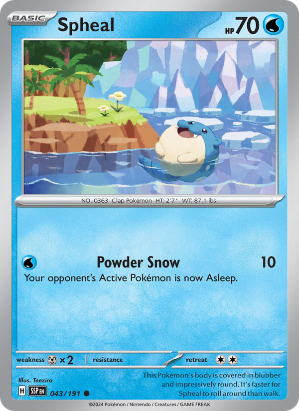 Spheal - Pokémon TCG Card