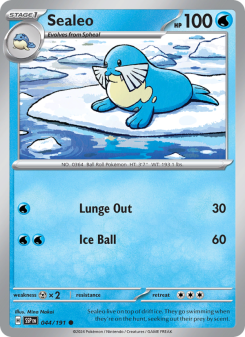 Sealeo - pokemon TCG Card