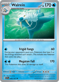 Walrein - pokemon TCG Card
