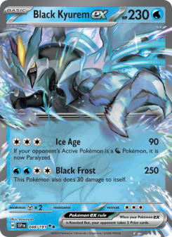 Black Kyurem ex - pokemon TCG Card