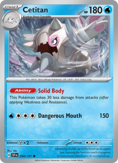 Cetitan - pokemon TCG Card