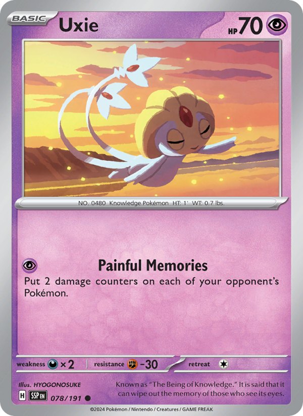 Uxie - Pokémon TCG Card