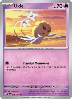 Uxie - pokemon TCG Card