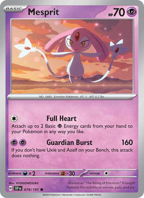 Mesprit - Pokémon TCG Card