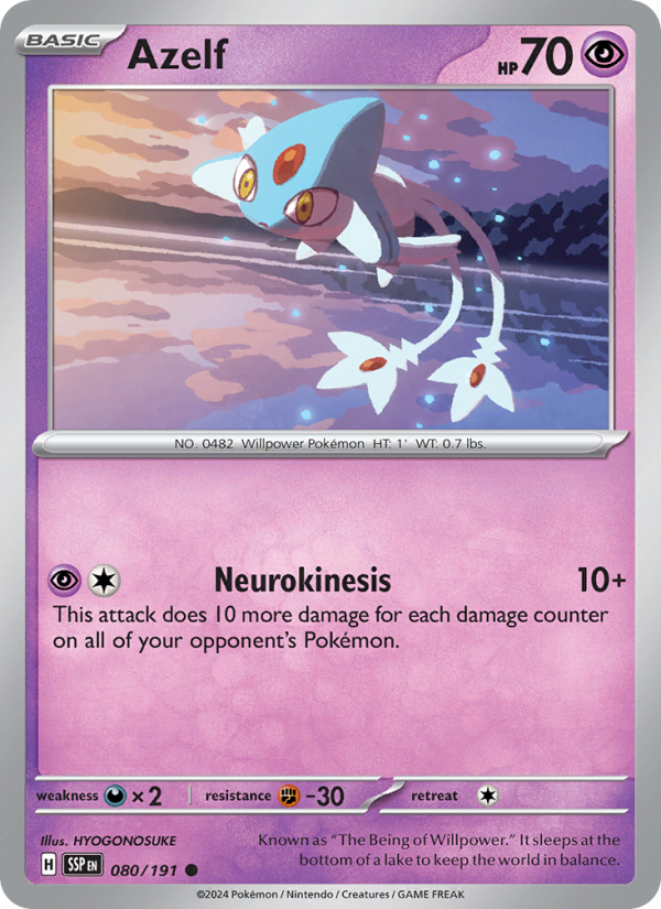 Azelf - Pokémon TCG Card