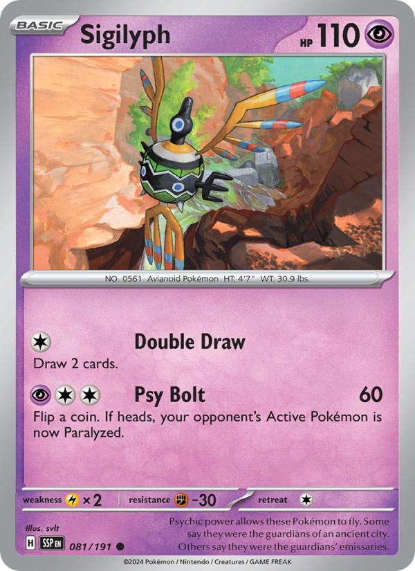 Sigilyph - Pokémon TCG Card