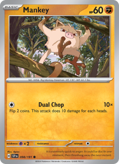 Mankey - pokemon TCG Card
