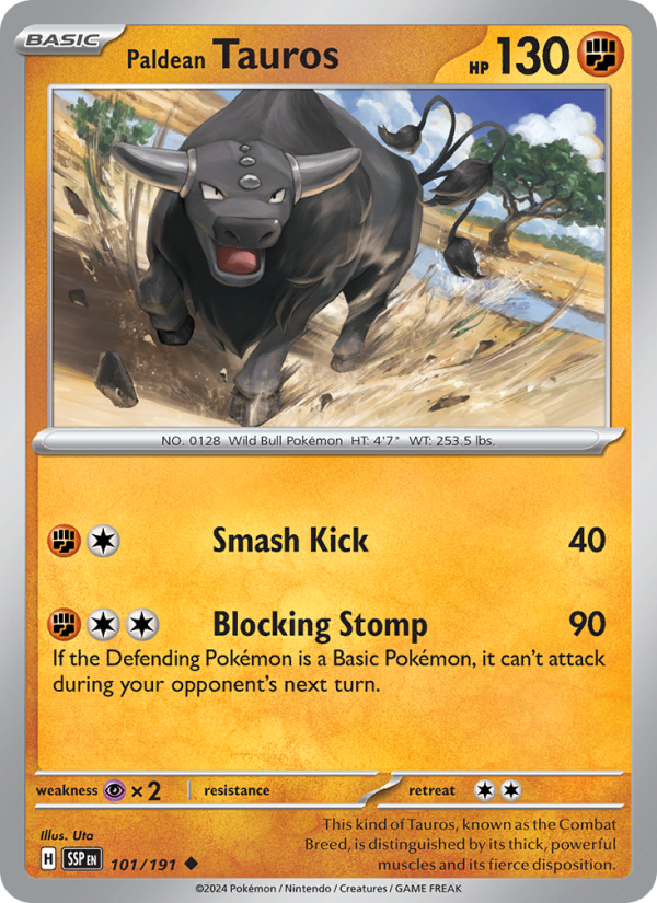 Paldean Tauros - Pokémon TCG Card