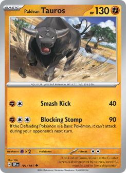 Paldean Tauros - pokemon TCG Card