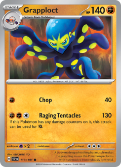 Grapploct - pokemon TCG Card