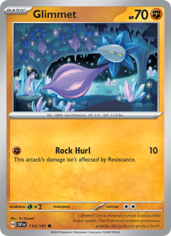 Glimmet - pokemon TCG Card