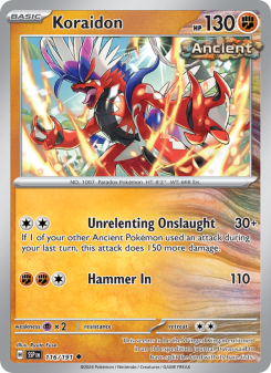 Koraidon - pokemon TCG Card
