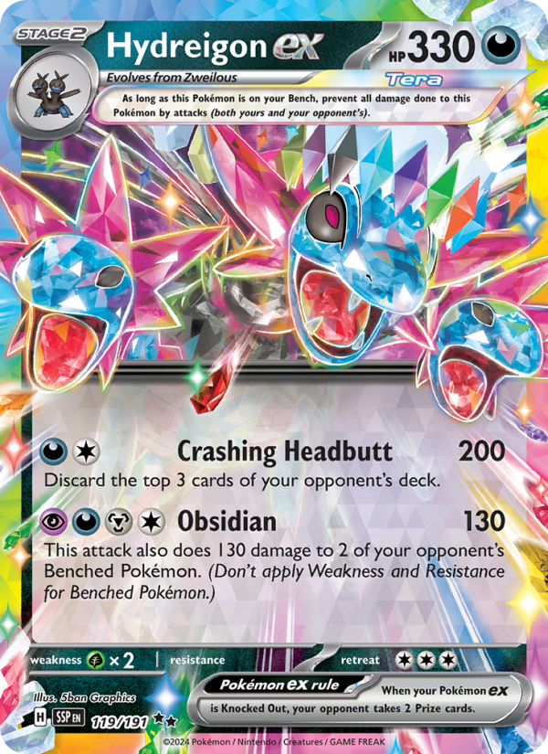 Hydreigon ex - Pokémon TCG Card