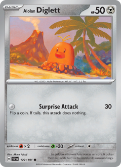 Alolan Diglett - pokemon TCG Card