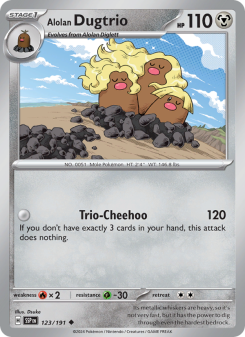 Alolan Dugtrio - pokemon TCG Card