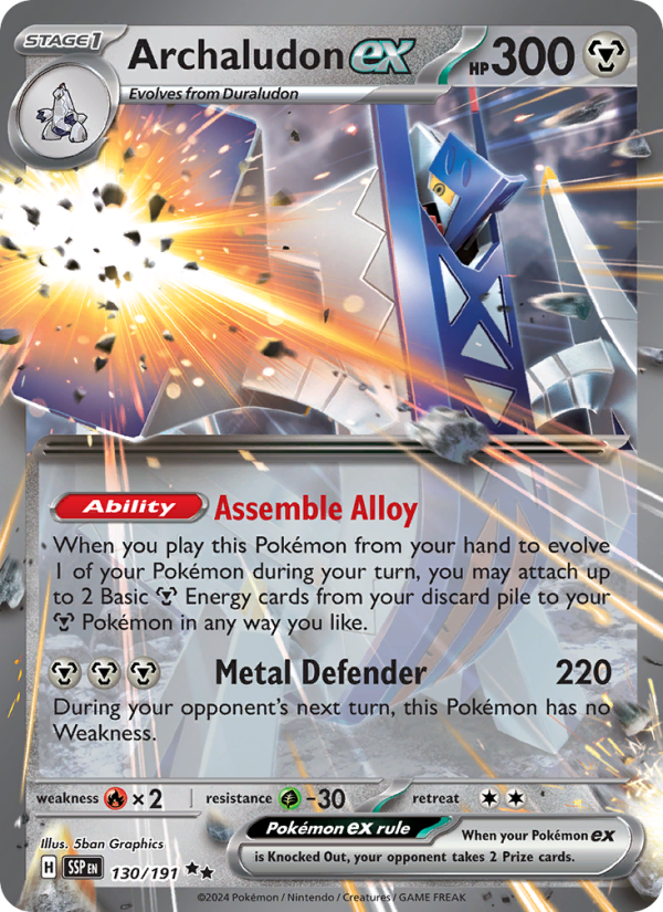 Archaludon ex - Pokémon TCG Card