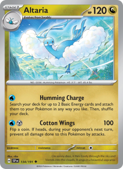 Altaria - pokemon TCG Card