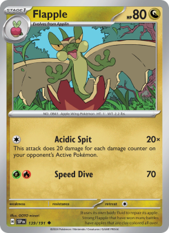 Flapple - pokemon TCG Card