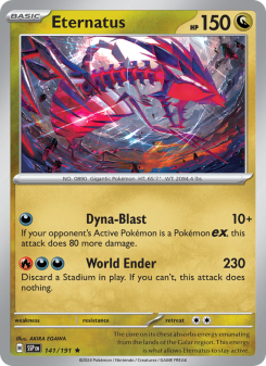 Eternatus - pokemon TCG Card