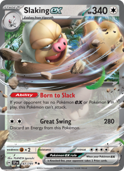 Slaking ex - pokemon TCG Card