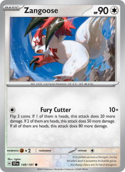 Zangoose - pokemon TCG Card