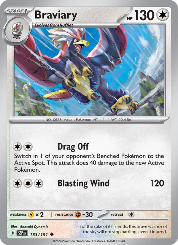 Braviary - Pokémon TCG Card