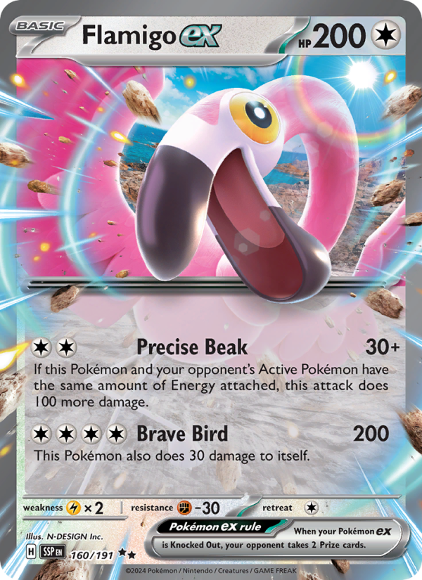 Flamigo ex - Pokémon TCG Card