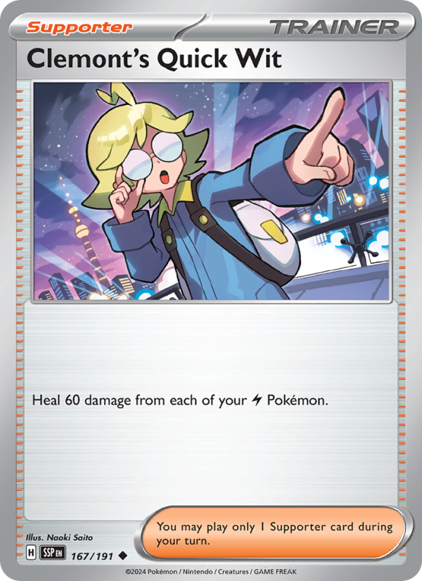 Clemont's Quick Wit - Pokémon TCG Card