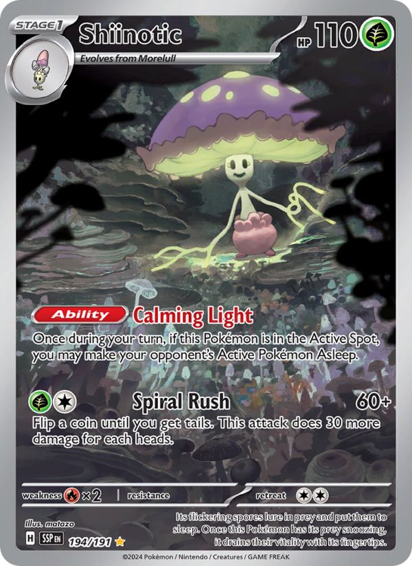 Shiinotic - Pokémon TCG Card