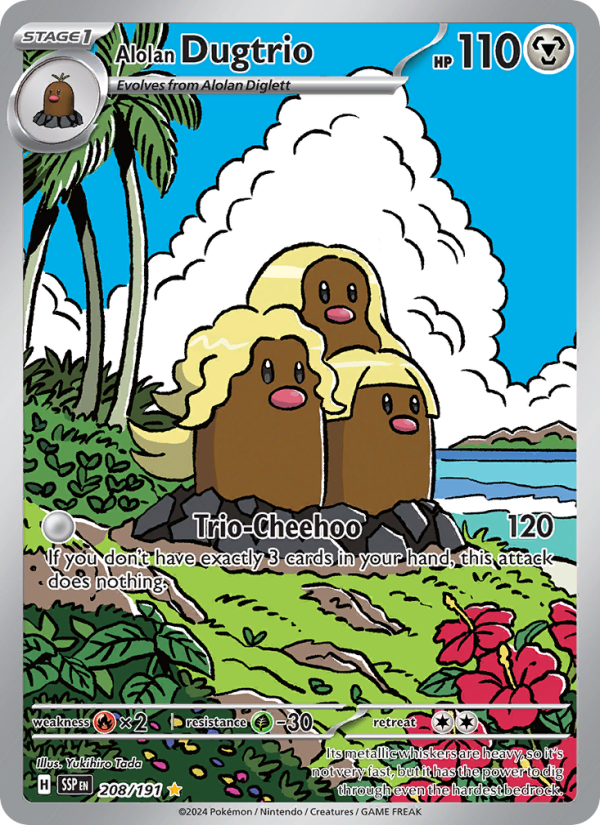 Alolan Dugtrio - Pokémon TCG Card