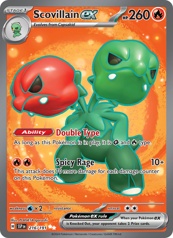 Scovillain ex - Pokémon TCG Card