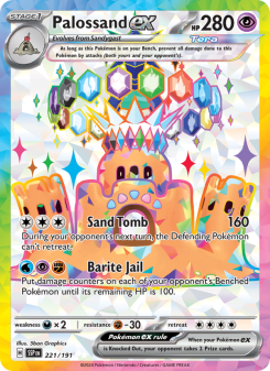 Palossand ex - pokemon TCG Card
