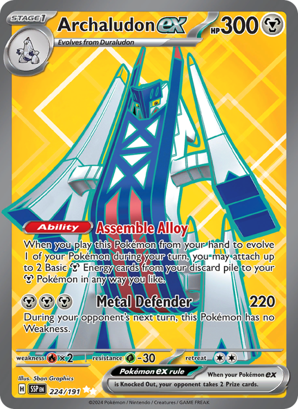Archaludon ex - Pokémon TCG Card
