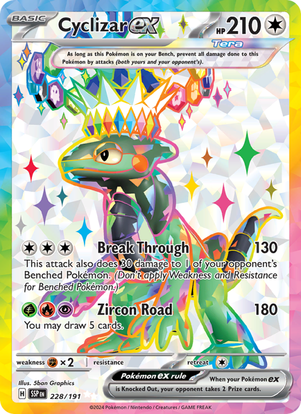 Cyclizar ex - Pokémon TCG Card