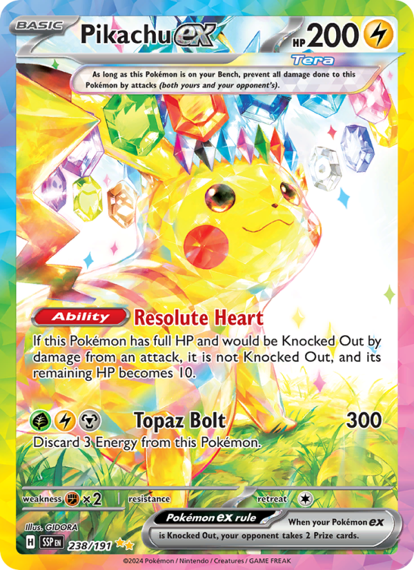 Pikachu ex - Pokémon TCG Card