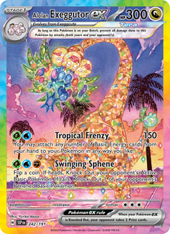 Alolan Exeggutor ex - pokemon TCG Card