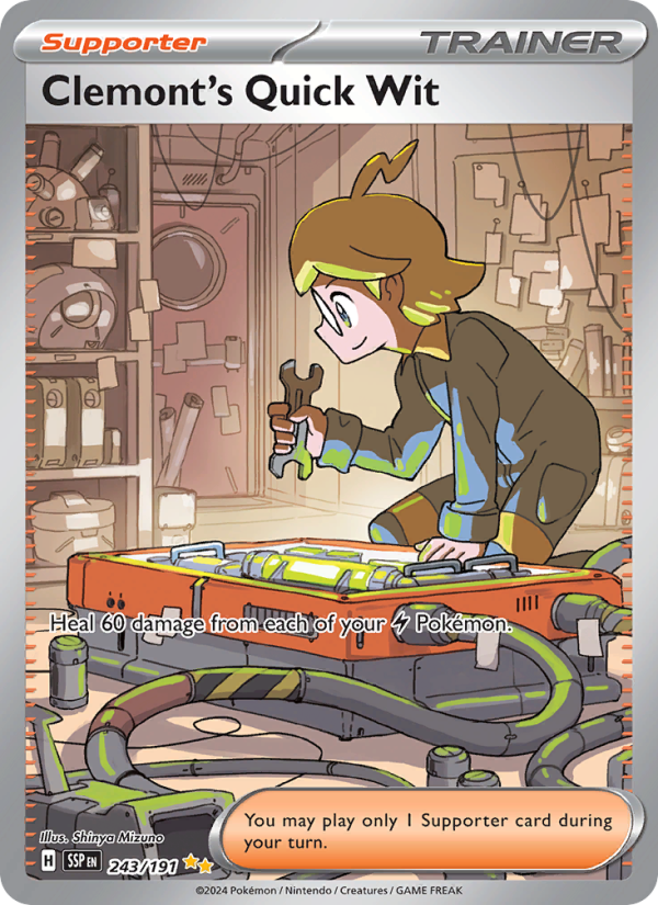 Clemont's Quick Wit - Pokémon TCG Card