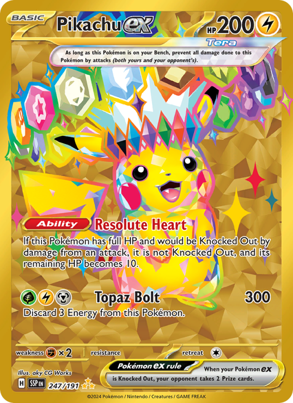 Pikachu ex - Pokémon TCG Card