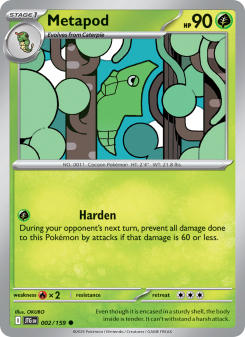 Metapod - pokemon TCG Card