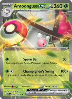 Amoonguss ex - pokemon TCG Card