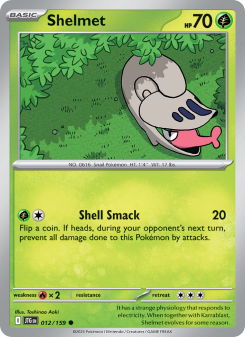 Shelmet - pokemon TCG Card