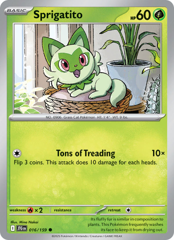 Sprigatito - Pokémon TCG Card
