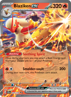 Blaziken ex - pokemon TCG Card