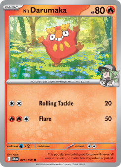 N's Darumaka - pokemon TCG Card