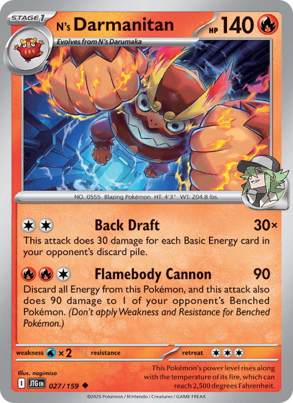 N's Darmanitan - Pokémon TCG Card