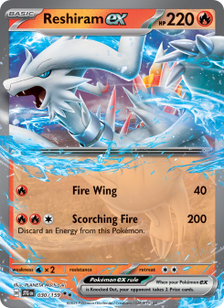 Reshiram ex - pokemon TCG Card
