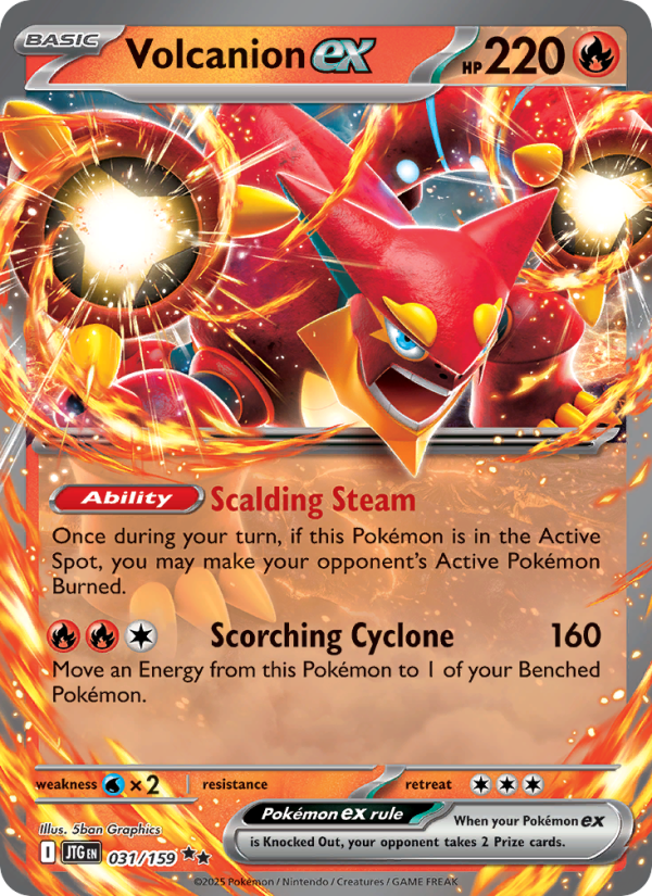 Volcanion ex - Pokémon TCG Card